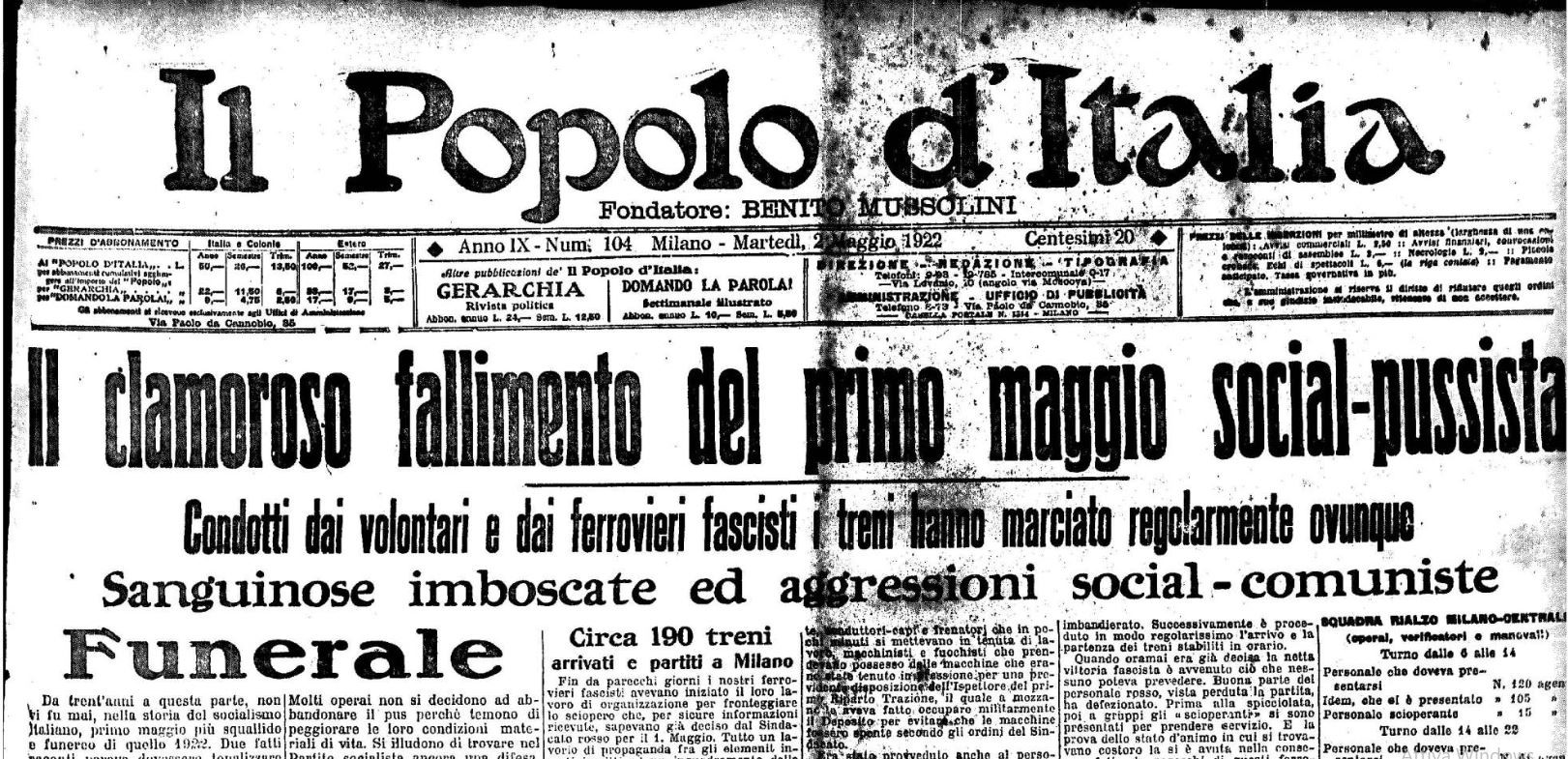 L’agguato di Megliadino del 1° maggio 1922 – Pietro Cappellari